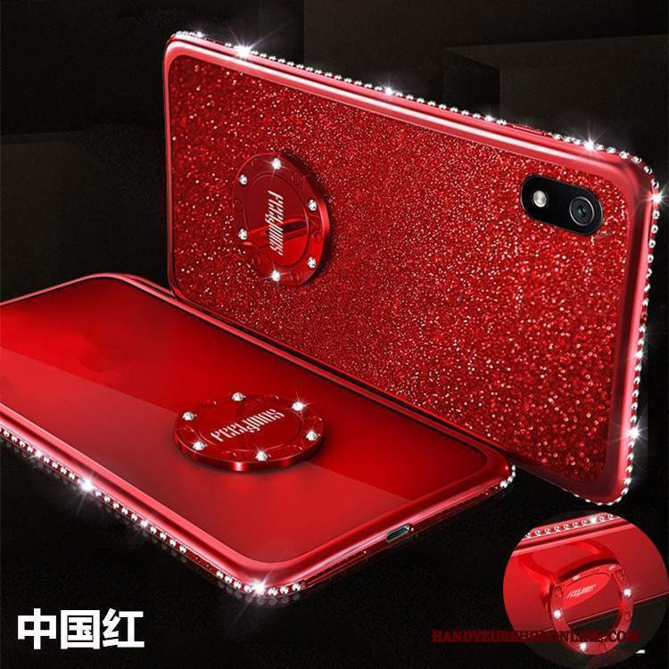 Custodia Redmi 7a Protezione Morbido Tendenza, Cover Redmi 7a Rosso Sottili