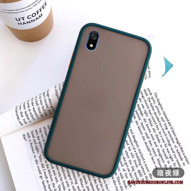 Custodia Redmi 7a Protezione Piccola Monocromatico, Cover Redmi 7a Creativo Rosso Di Personalità