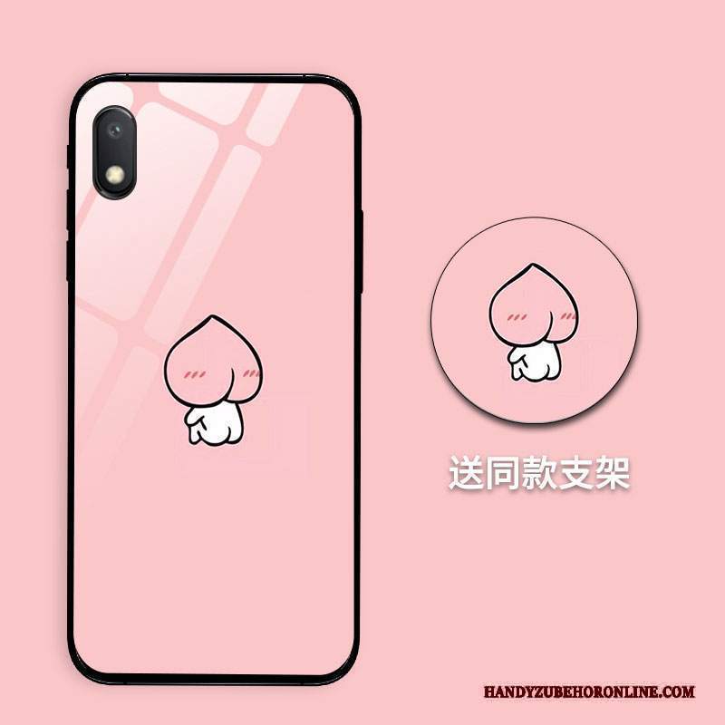 Custodia Redmi 7a Silicone Animale Amanti, Cover Redmi 7a Cartone Animato Specchio Anti-caduta