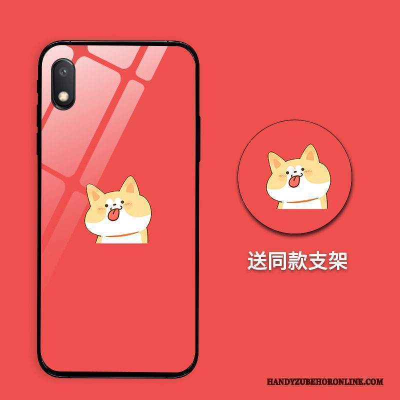 Custodia Redmi 7a Silicone Animale Amanti, Cover Redmi 7a Cartone Animato Specchio Anti-caduta