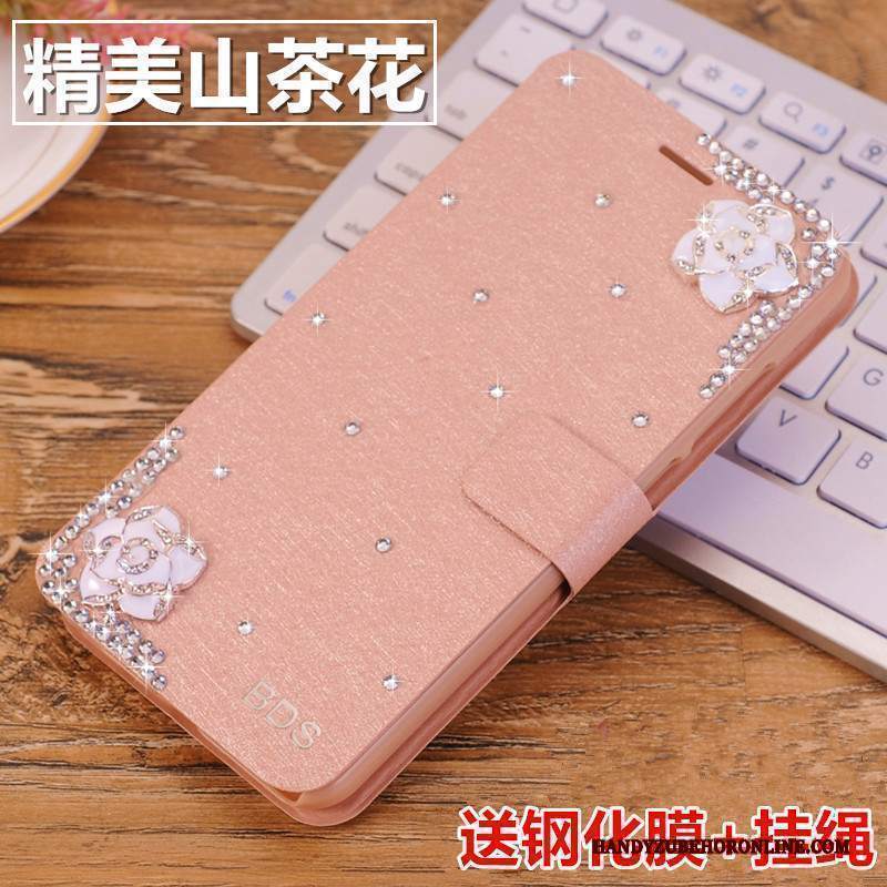 Custodia Redmi 7a Strass Anti-caduta Rosso, Cover Redmi 7a Creativo Collo Appeso Tutto Incluso