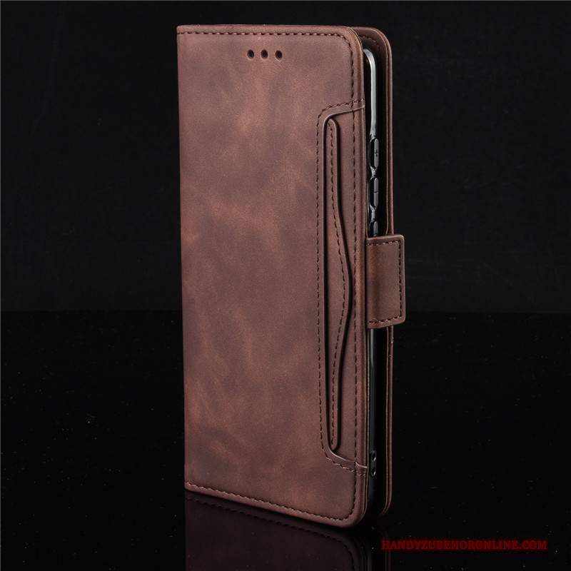 Custodia Redmi 8 Folio Piccola Rosso, Cover Redmi 8 Pelle Telefono Morbido