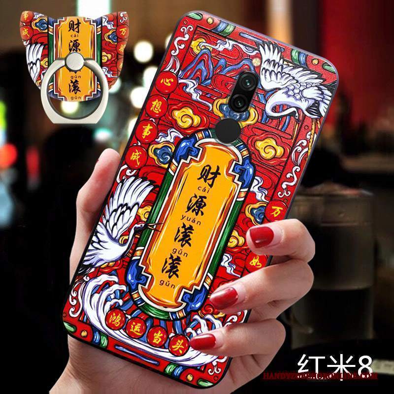 Custodia Redmi 8 Nuovotelefono, Cover Redmi 8 Net Red Piccola