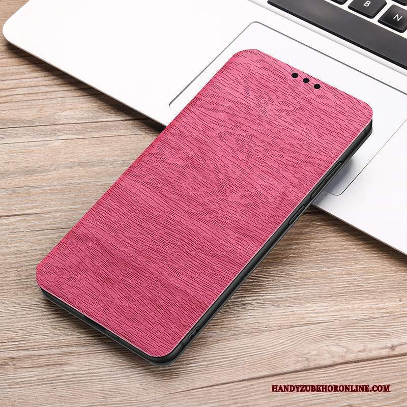 Custodia Redmi 8 Pelle Blu Rosso, Cover Redmi 8 Folio