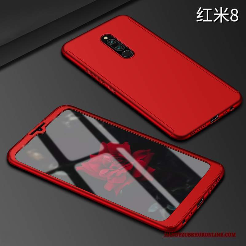 Custodia Redmi 8 Protezione Macchiatitelefono, Cover Redmi 8 Rosso Anti-caduta