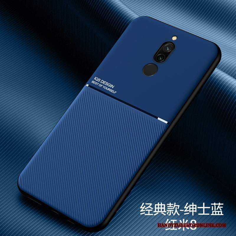 Custodia Redmi 8 Protezione Piccola Rosso, Cover Redmi 8 Moda Blu Sottile