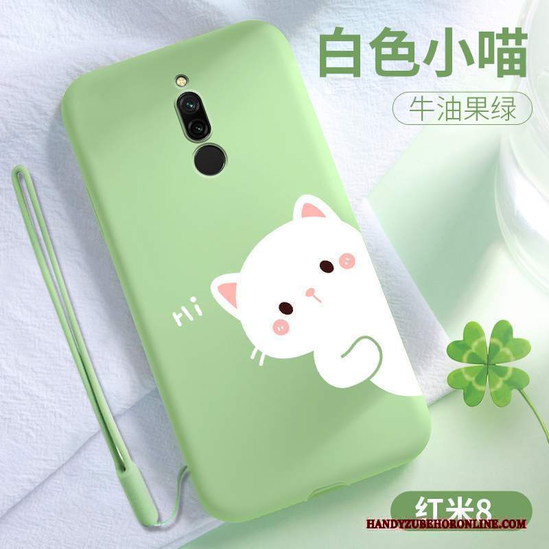 Custodia Redmi 8 Silicone Pellicola Protettiva Tutto Incluso, Cover Redmi 8 Protezione Verde Piccola