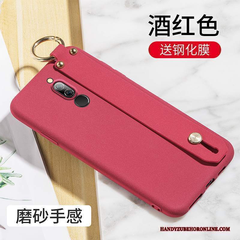 Custodia Redmi 8 Silicone Vino Rossotelefono, Cover Redmi 8 Protezione Anti-caduta Pellicola Protettiva