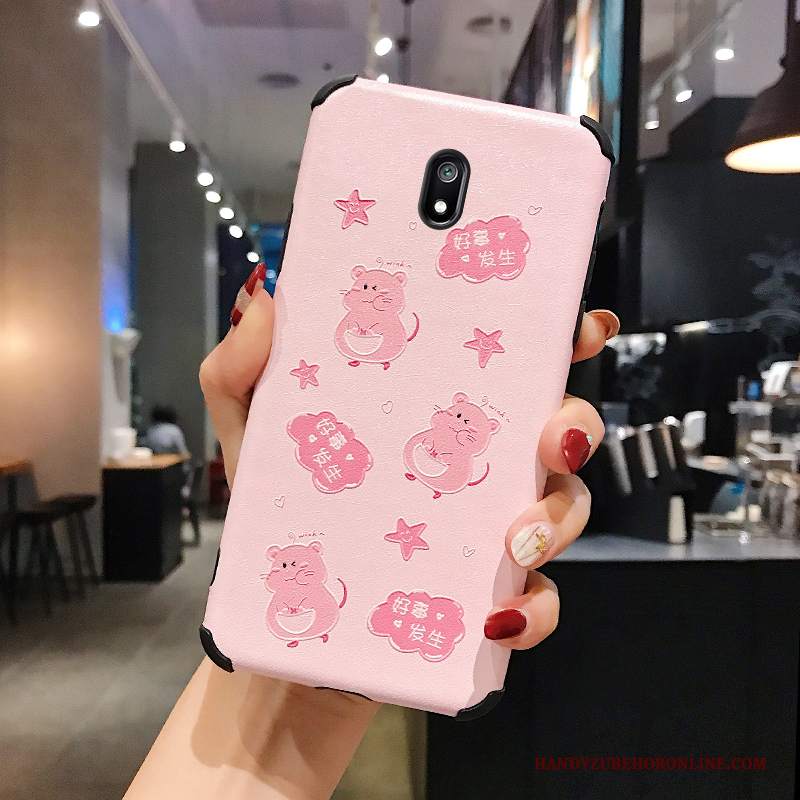 Custodia Redmi 8a Moda Anti-caduta Rosso, Cover Redmi 8a Cartone Animato Telefono Pellicola Protettiva