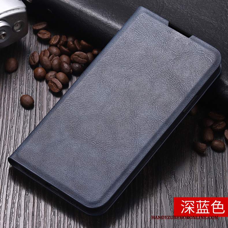 Custodia Redmi 8a Pelle Anti-caduta Pellicola Protettiva, Cover Redmi 8a Protezione Piccola Blu