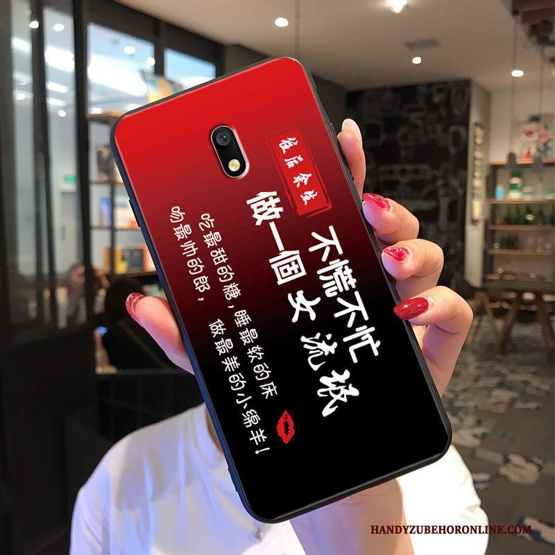 Custodia Redmi 8a Protezione Rosso Tutto Incluso, Cover Redmi 8a Moda Di Personalità Morbido