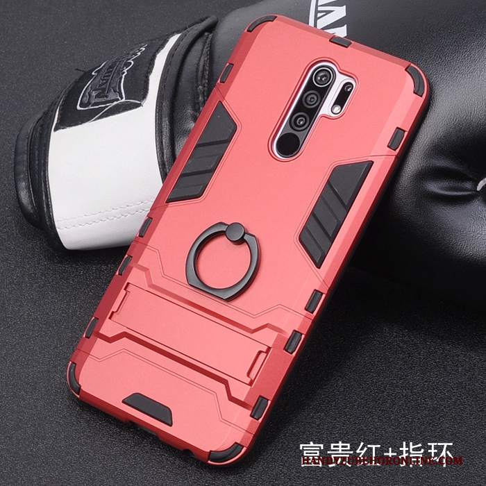 Custodia Redmi 9 Creativo Difficile Ring, Cover Redmi 9 Protezione Blu Macchiati