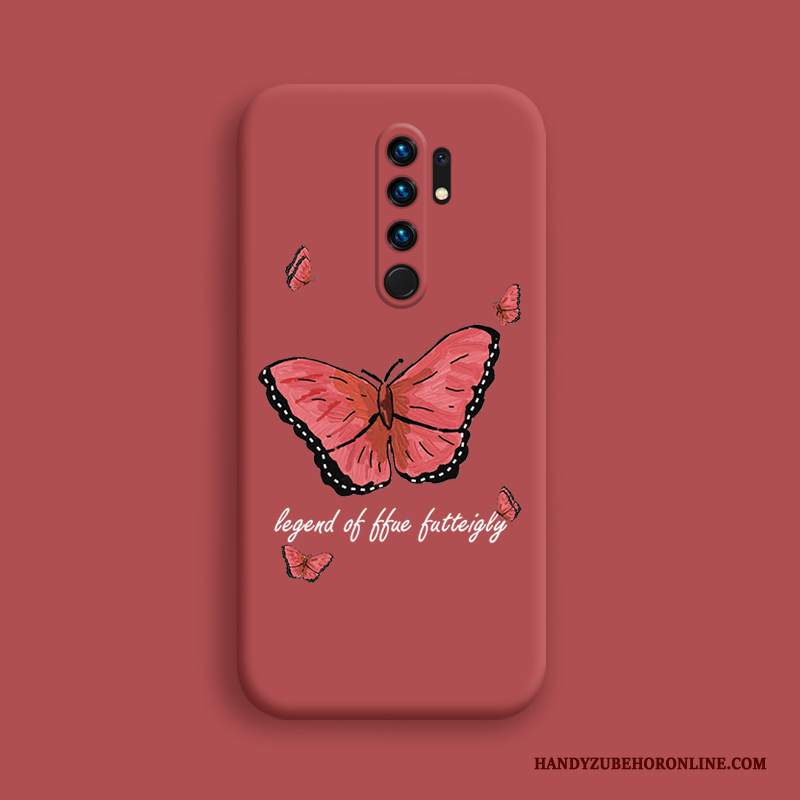 Custodia Redmi 9 Creativo Morbido Di Personalità, Cover Redmi 9 Silicone Bello Net Red