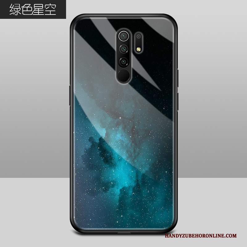 Custodia Redmi 9 Protezione Telefono Piccola, Cover Redmi 9 Creativo Blu Rosso