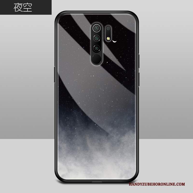 Custodia Redmi 9 Protezione Telefono Piccola, Cover Redmi 9 Creativo Blu Rosso