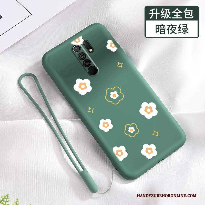 Custodia Redmi 9 Silicone Fresco Piccola, Cover Redmi 9 Protezione Tendenza Ornamenti Appesi