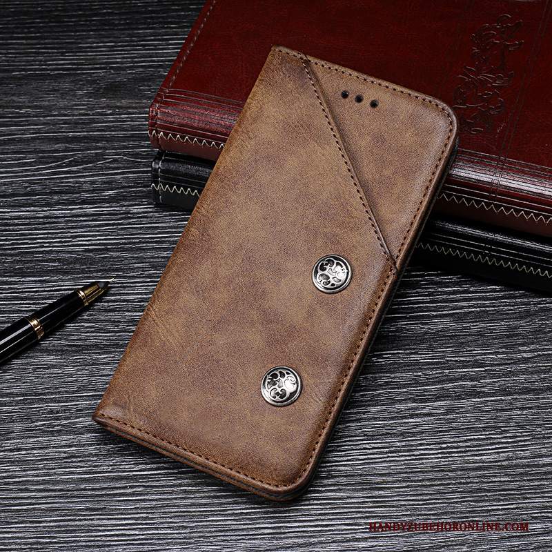 Custodia Redmi Go Pelle Nero Piccola, Cover Redmi Go Folio Telefono Anti-caduta