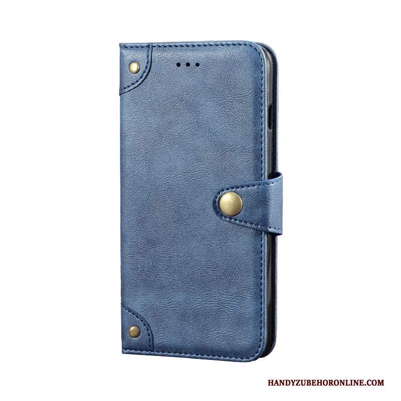 Custodia Redmi Go Pelle Rossotelefono, Cover Redmi Go Creativo Blu