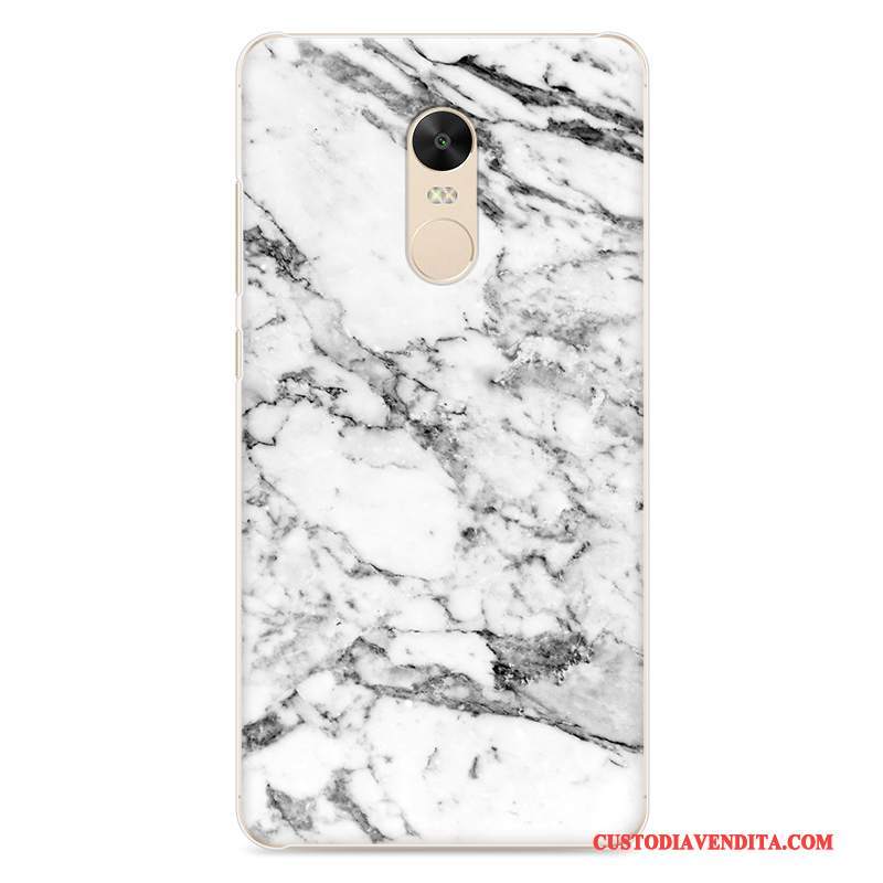 Custodia Redmi Note 4x Colore Bianco Piccola, Cover Redmi Note 4x Zoccoli Difficile Arte