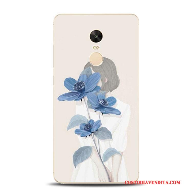 Custodia Redmi Note 4x Goffratura Telefono Fiori, Cover Redmi Note 4x Silicone Tutto Incluso Anti-caduta