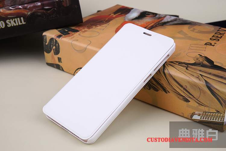 Custodia Redmi Note 4x Pelle Anti-caduta Rosso, Cover Redmi Note 4x Folio Piccolatelefono