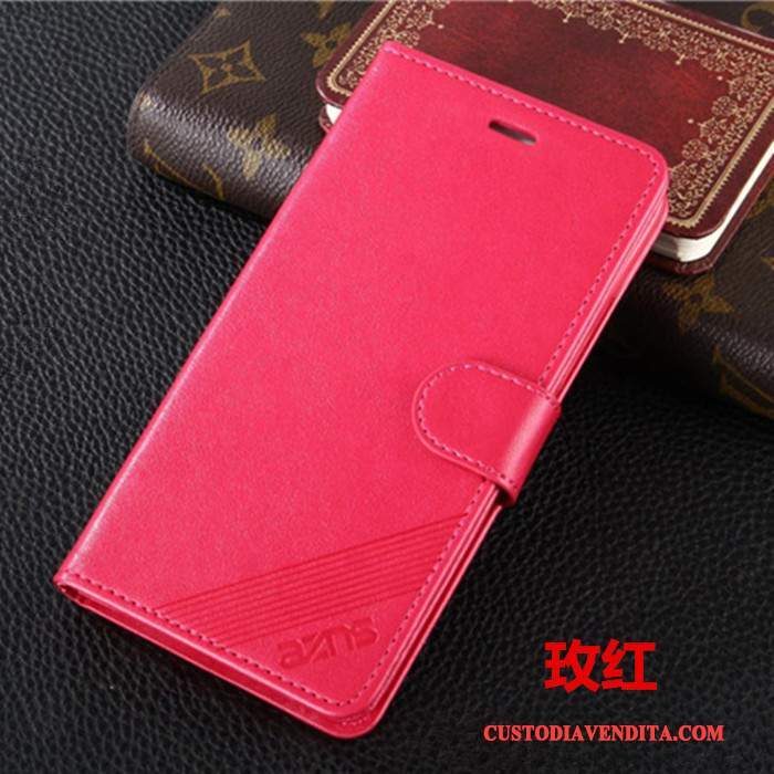 Custodia Redmi Note 4x Pelle Rosso Anti-caduta, Cover Redmi Note 4x Protezione Morbidotelefono