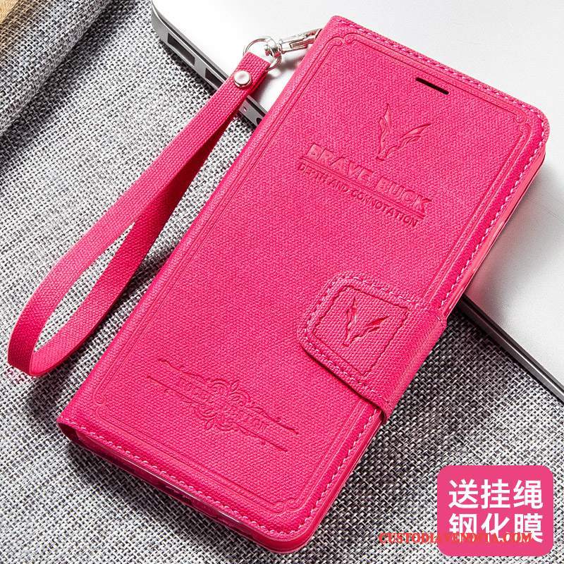 Custodia Redmi Note 4x Vintage Tutto Inclusotelefono, Cover Redmi Note 4x Pelle Ornamenti Appesi Rosso