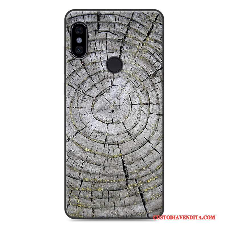 Custodia Redmi Note 5 Colore Legno Macchiati, Cover Redmi Note 5 Protezione Telefono Morbido