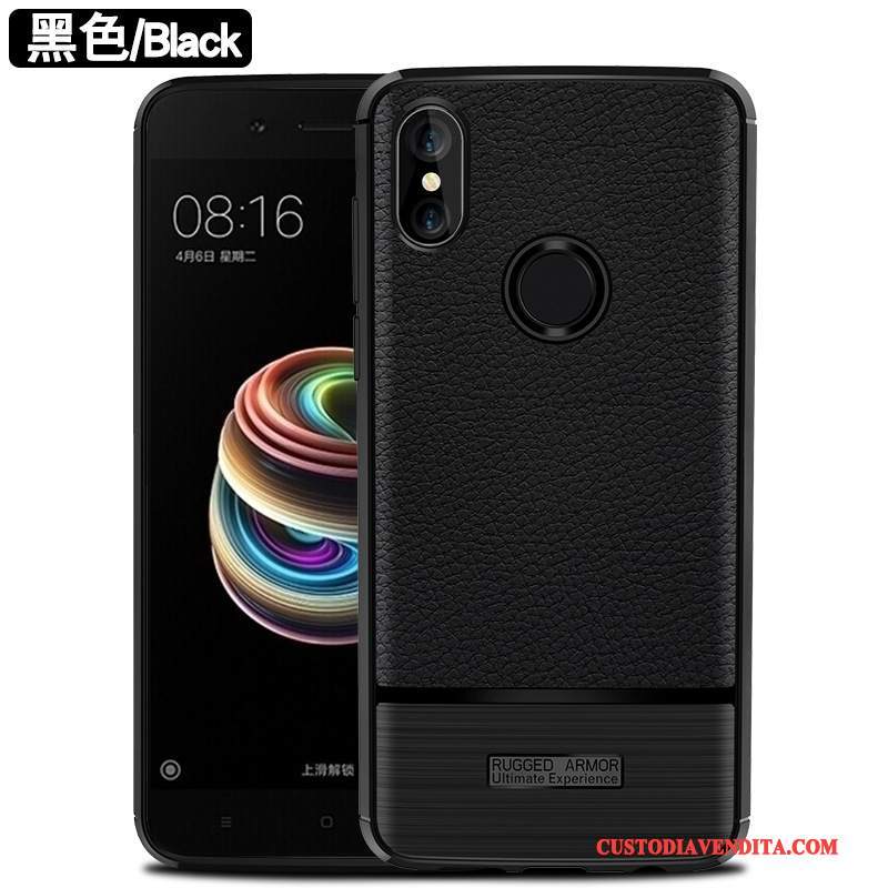 Custodia Redmi Note 5 Creativo Nero Anti-caduta, Cover Redmi Note 5 Protezione Telefono Tutto Incluso