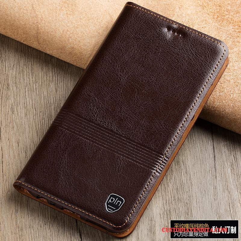 Custodia Redmi Note 5 Pelle Rossotelefono, Cover Redmi Note 5 Folio