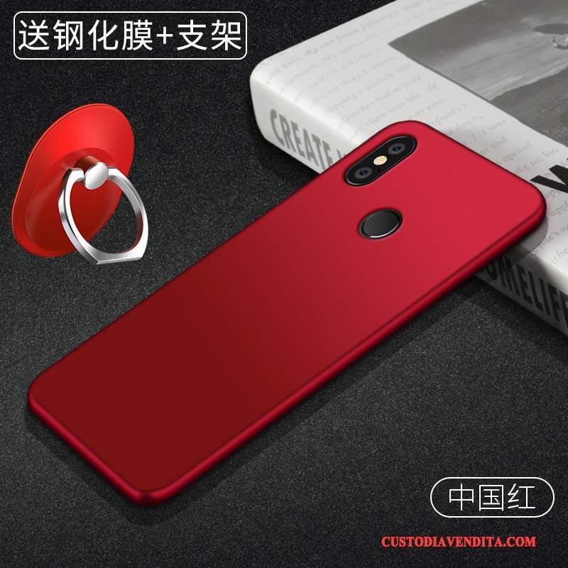 Custodia Redmi Note 5 Silicone Piccola Leggere, Cover Redmi Note 5 Protezione Rossotelefono