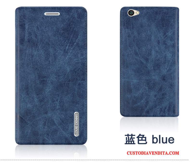 Custodia Redmi Note 5a Pelle Alto Anti-caduta, Cover Redmi Note 5a Protezione Piccola Blu Scuro