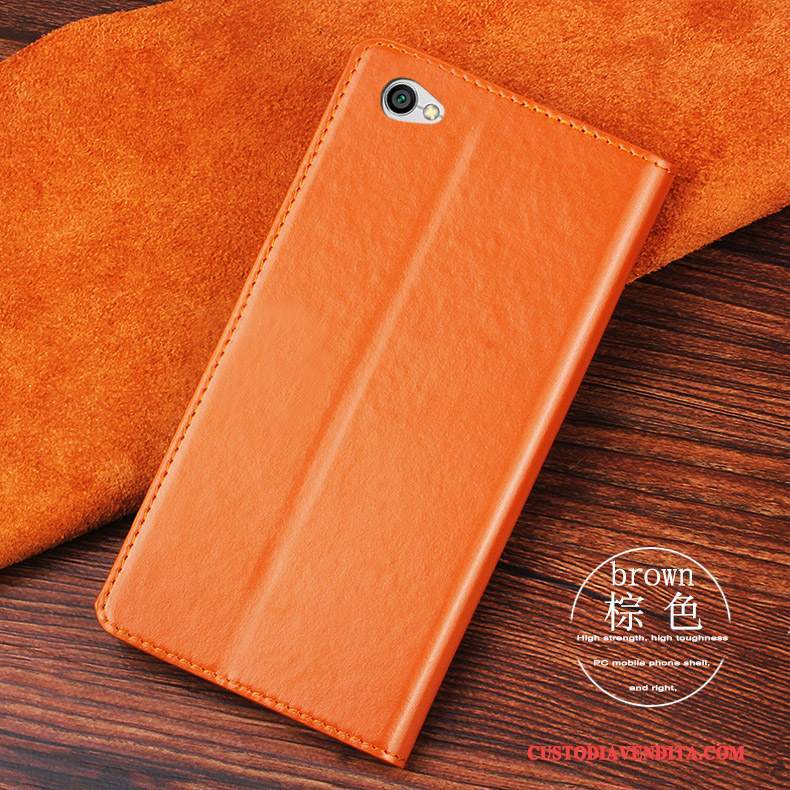 Custodia Redmi Note 5a Pelle Tutto Incluso Blu, Cover Redmi Note 5a Protezione Rosso Anti-caduta