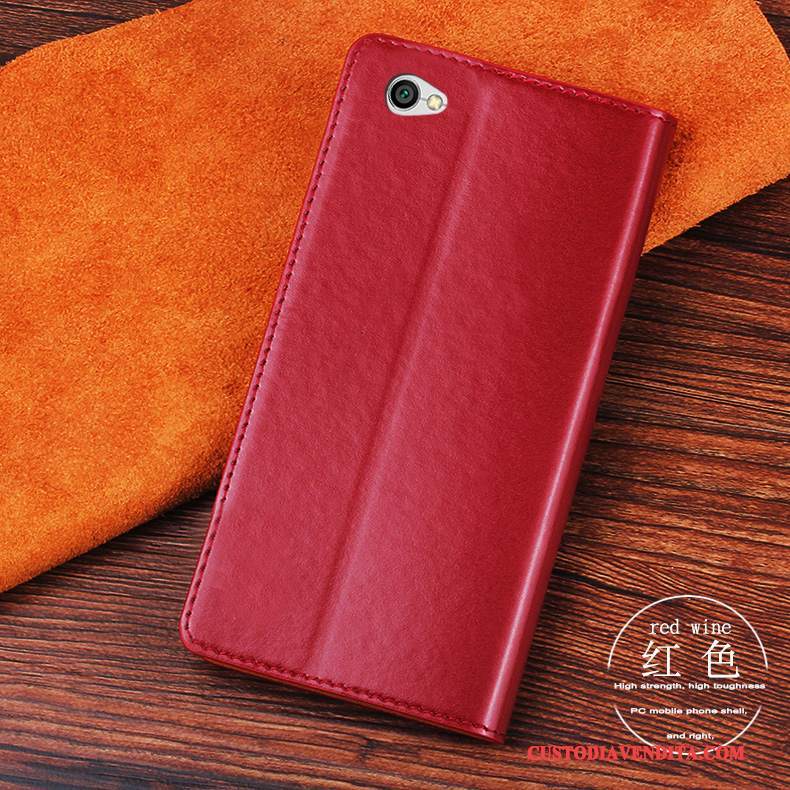 Custodia Redmi Note 5a Pelle Tutto Incluso Blu, Cover Redmi Note 5a Protezione Rosso Anti-caduta