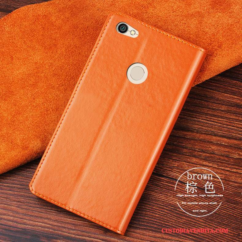 Custodia Redmi Note 5a Pelle Tutto Incluso Blu, Cover Redmi Note 5a Protezione Rosso Anti-caduta