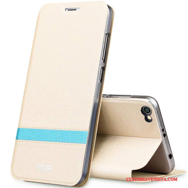 Custodia Redmi Note 5a Protezione Telefono Anti-caduta, Cover Redmi Note 5a Folio Oro Alto