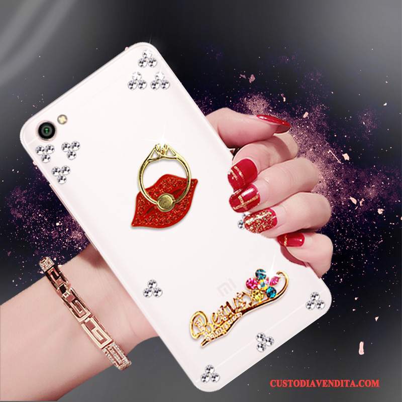 Custodia Redmi Note 5a Strass Tendenza Rosso, Cover Redmi Note 5a Protezione Piccolatelefono