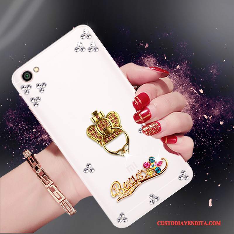 Custodia Redmi Note 5a Strass Tendenza Rosso, Cover Redmi Note 5a Protezione Piccolatelefono