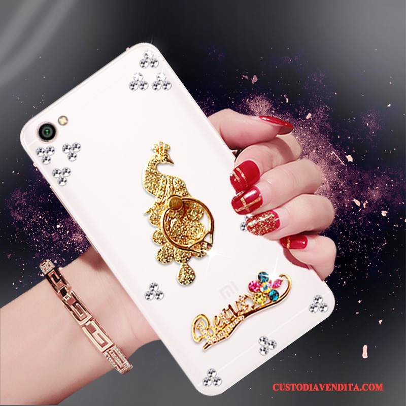 Custodia Redmi Note 5a Strass Tendenza Rosso, Cover Redmi Note 5a Protezione Piccolatelefono