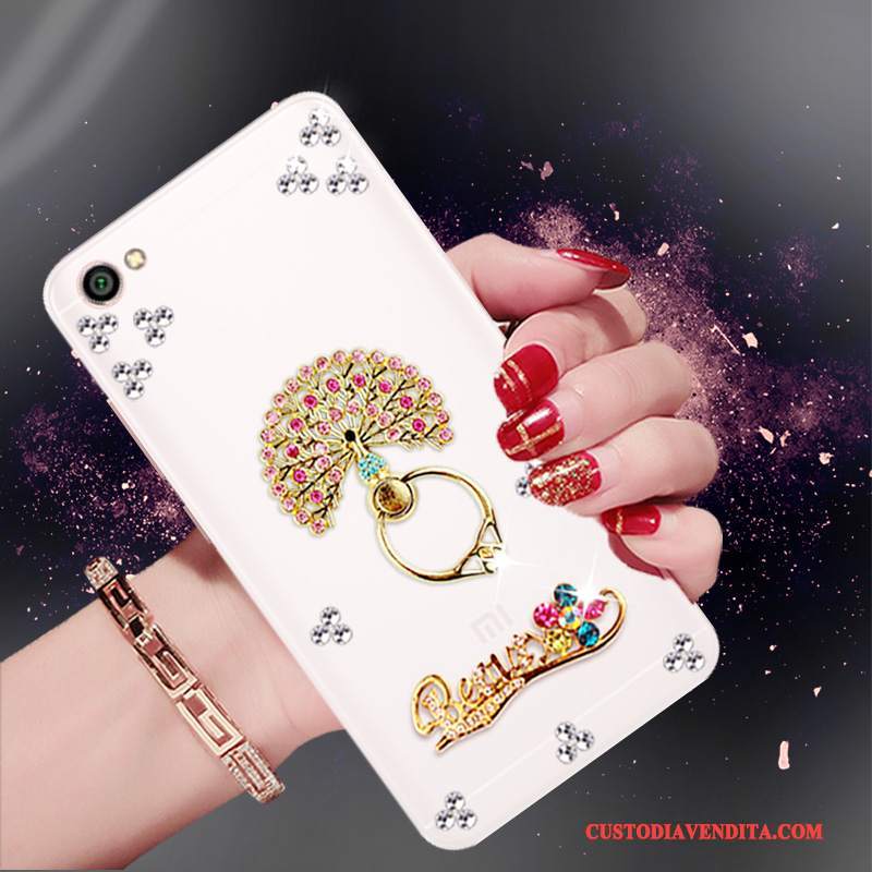 Custodia Redmi Note 5a Strass Tendenza Rosso, Cover Redmi Note 5a Protezione Piccolatelefono