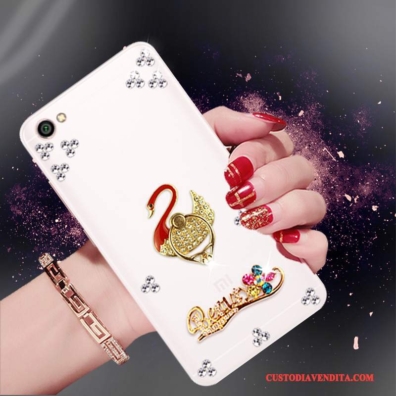 Custodia Redmi Note 5a Strass Tendenza Rosso, Cover Redmi Note 5a Protezione Piccolatelefono