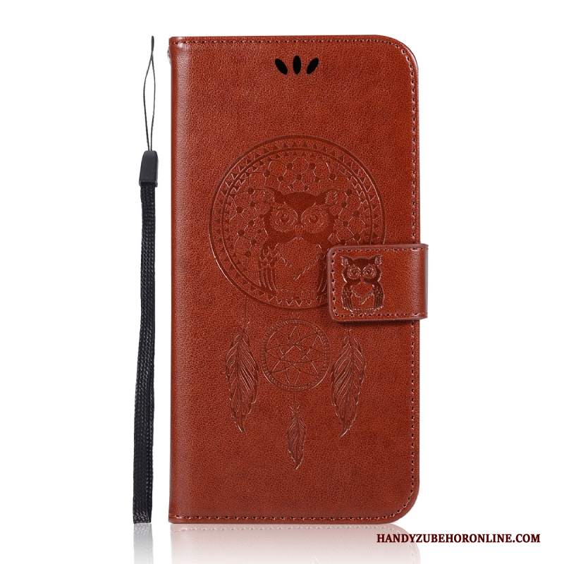 Custodia Redmi Note 6 Pro Folio Orotelefono, Cover Redmi Note 6 Pro Pelle Rosso