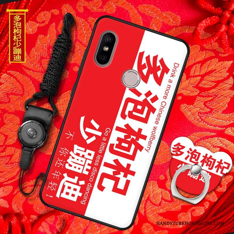 Custodia Redmi Note 6 Pro Protezione Nuovotelefono, Cover Redmi Note 6 Pro Rosso Morbido