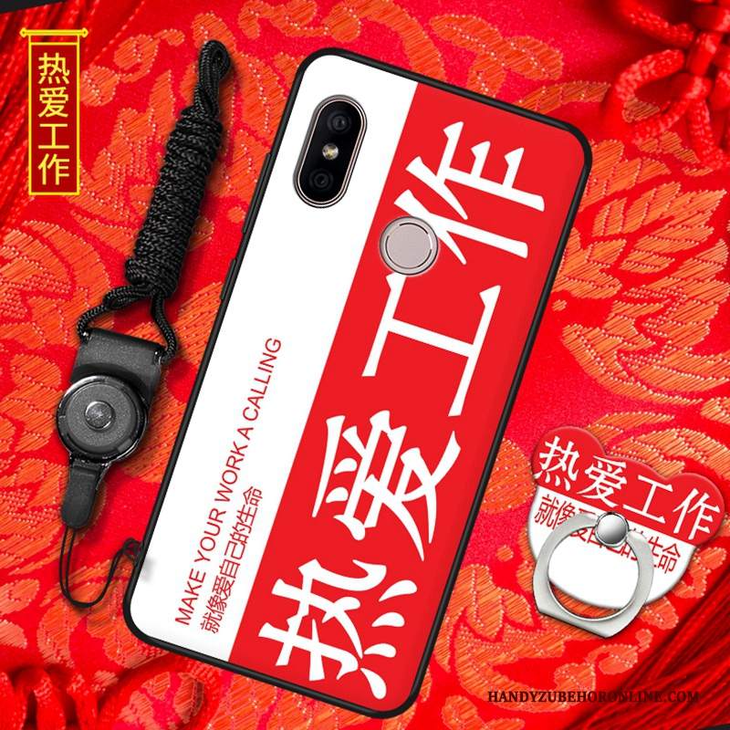 Custodia Redmi Note 6 Pro Protezione Nuovotelefono, Cover Redmi Note 6 Pro Rosso Morbido