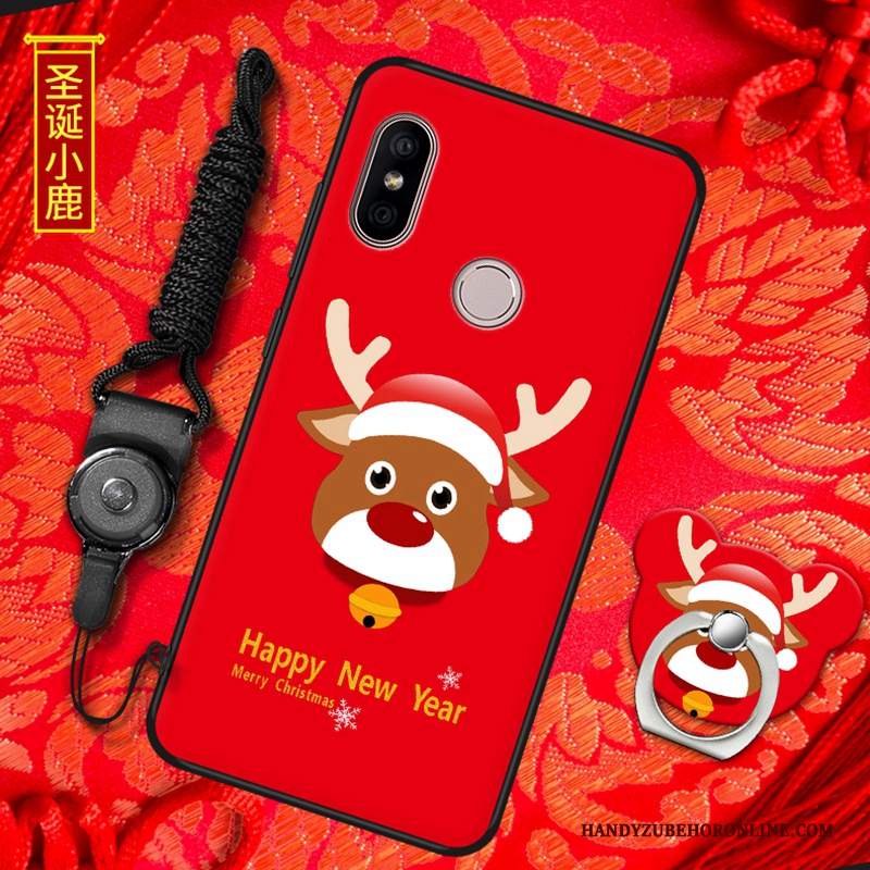 Custodia Redmi Note 6 Pro Protezione Nuovotelefono, Cover Redmi Note 6 Pro Rosso Morbido