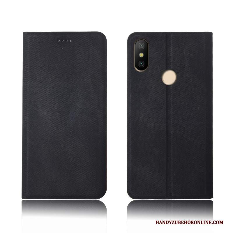 Custodia Redmi Note 6 Pro Protezione Rosso Nuovo, Cover Redmi Note 6 Pro Folio Anti-caduta Morbido