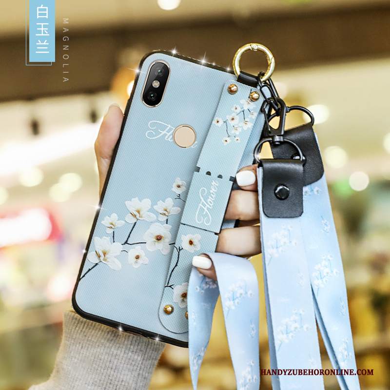 Custodia Redmi Note 6 Pro Silicone Rossotelefono, Cover Redmi Note 6 Pro Protezione Alto Blu