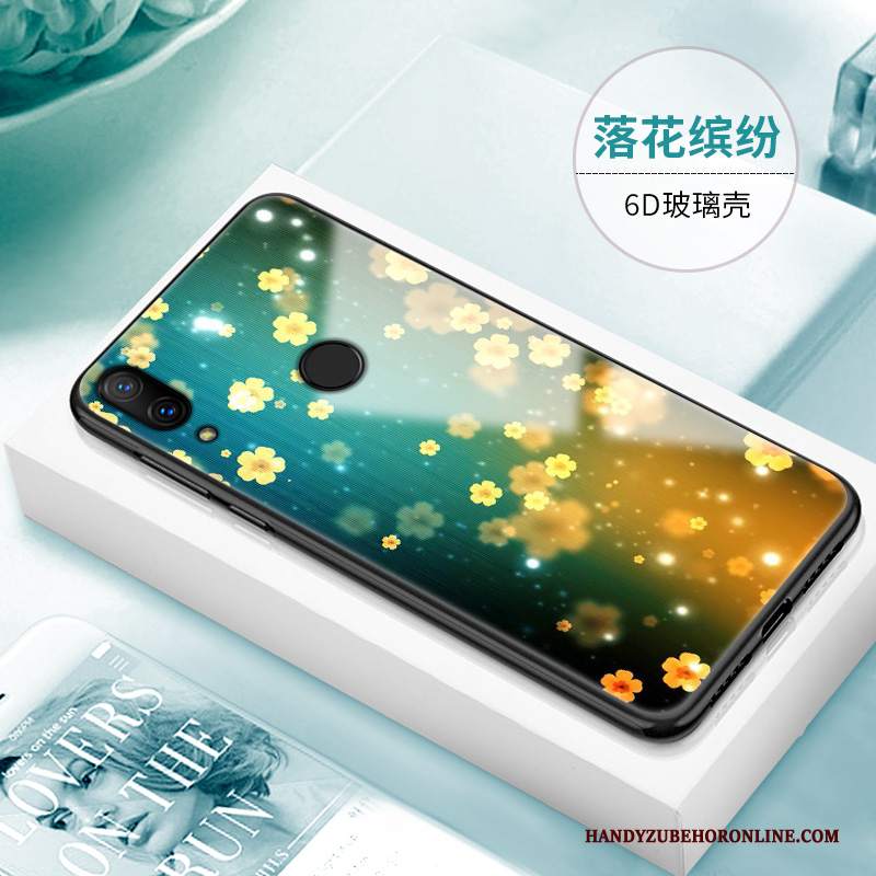 Custodia Redmi Note 7 Blu Marchio Di Tendenza, Cover Redmi Note 7 Di Personalità Anti-caduta