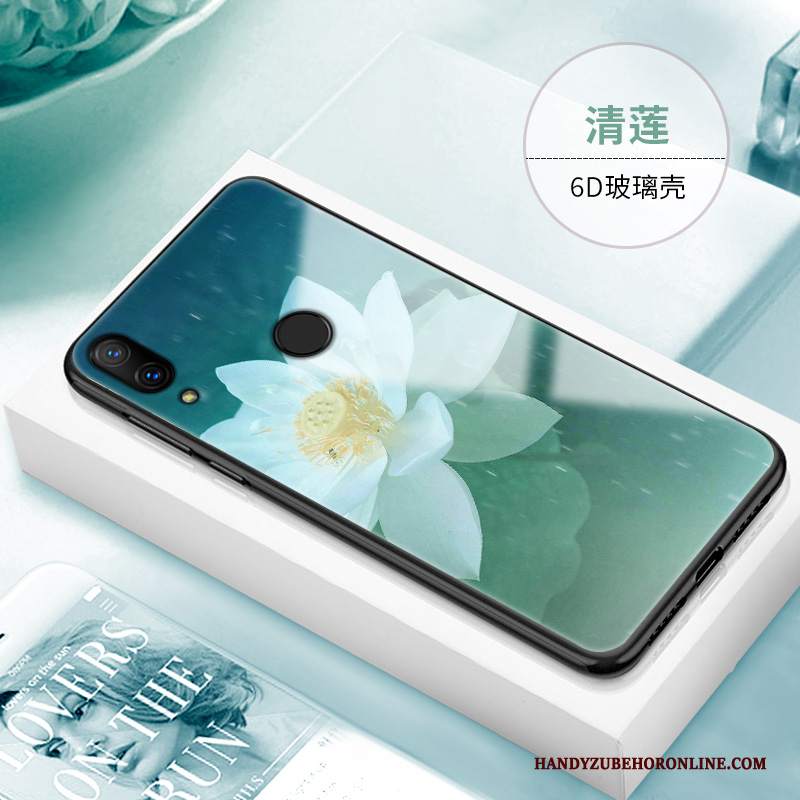 Custodia Redmi Note 7 Blu Marchio Di Tendenza, Cover Redmi Note 7 Di Personalità Anti-caduta