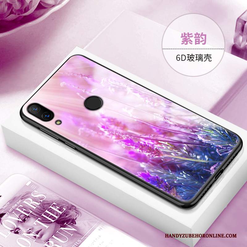 Custodia Redmi Note 7 Blu Marchio Di Tendenza, Cover Redmi Note 7 Di Personalità Anti-caduta